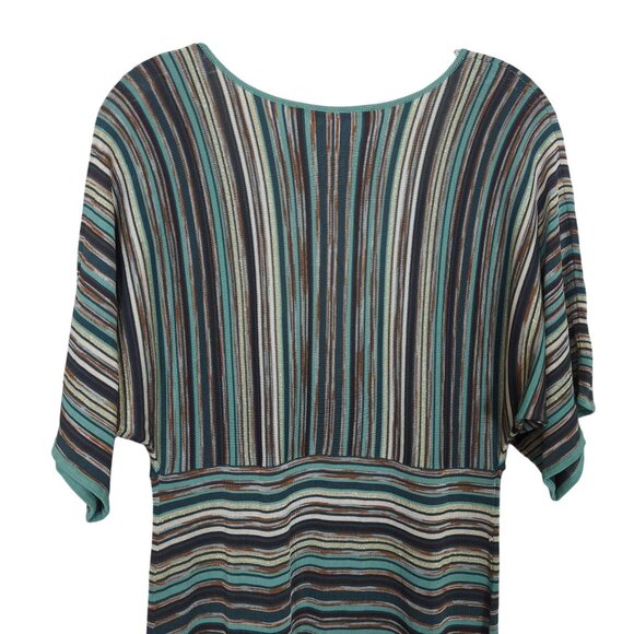 Laundry by Design striped dolman sleeves low cut bodice knit dress‎ size S - Picture 5 of 14
